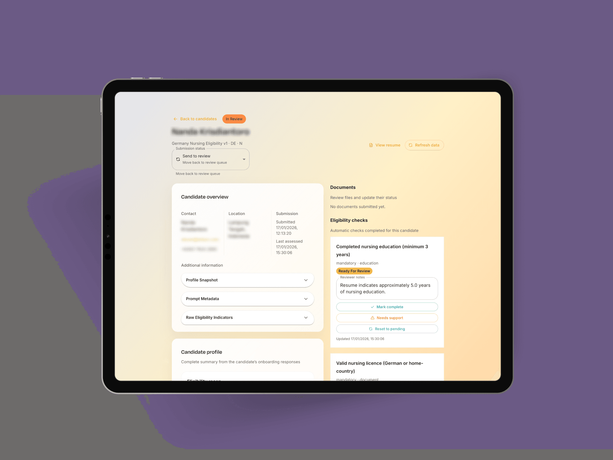 Partner team collaboration interface